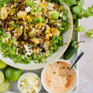 Street Corn Mexican Brussel Sprouts