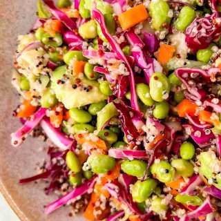 Quinoa Edamame Salad Recipe {Vegan}