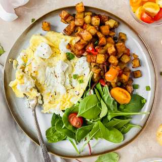 Goat Cheese Scrambled Eggs Recipe