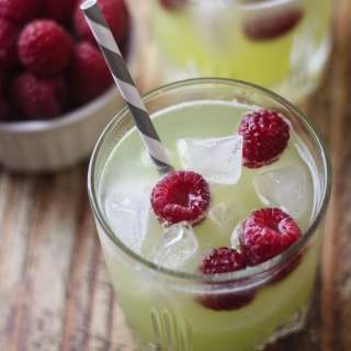 Honeydew Agua Fresca with Raspberries Recipe