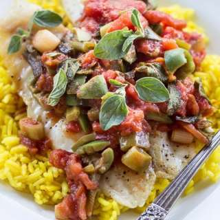 Tilapia Veracruz with Saffron Rice Recipe