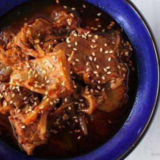 Slow Cooker Kimchi Stew with Beef