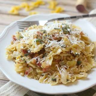 Pancetta Pasta with Pine Nuts Recipe