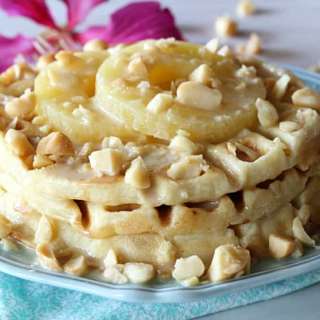 Pineapple Mac Nut Waffles