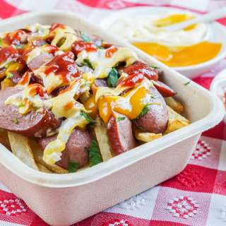 Salchipapas (Peruvian Sausages and Potatoes)