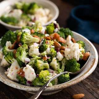 Broccoli and Cauliflower Salad Recipe