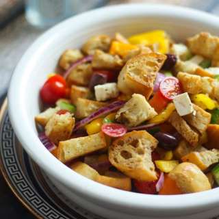 Greek Panzanella Salad Recipe