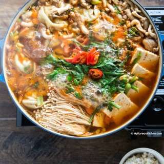Korean Hot Pot with Dumplings