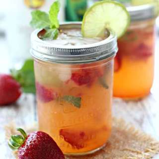 Strawberry Pineapple Mojitos