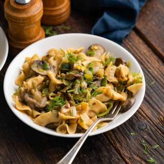 Vegan Mushroom Stroganoff Recipe