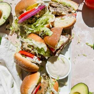 Spinach Feta Turkey Burgers