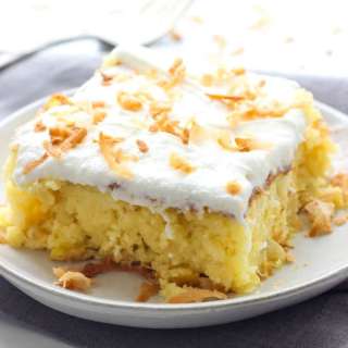 Piña Colada Poke Cake