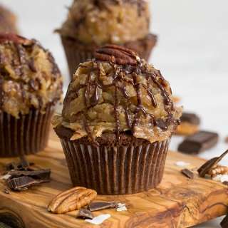 German Chocolate Cupcakes