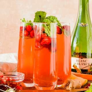 Pomegranate Champagne Punch