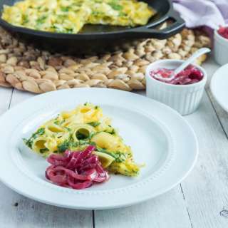 Frittata with Red Onion Relish