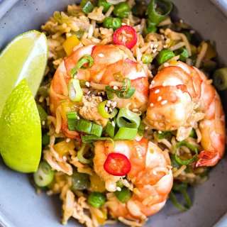 10 minute shrimp fried rice