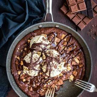 Triple Chocolate Skillet Brownie