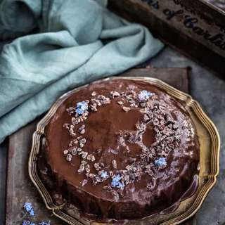 Chocolate, date and coffee cake