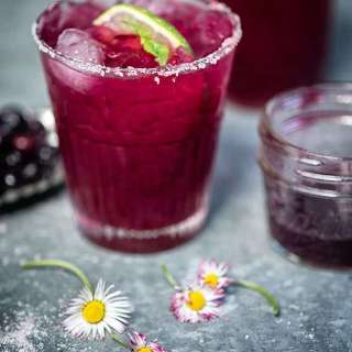 Blueberry Basil Margarita