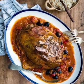 One-pot slow cooked lamb shoulder