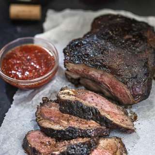 BBQ Marinated Butterflied Leg of Lamb