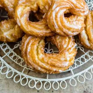 Spritzkuchen: German Vanilla Glazed Crullers