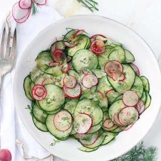 Tangy Cucumber and Radish Salad with Dill