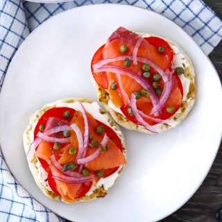 Smoked Salmon English Muffins