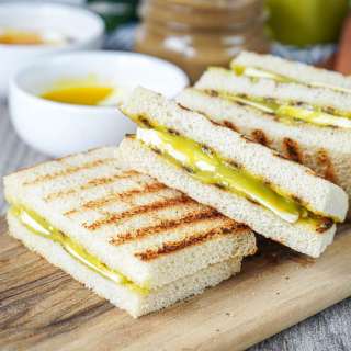 Kaya Toast (Toast with Coconut Jam and Butter)