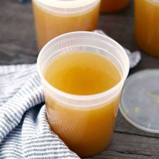 Homemade Chicken Stock from Freezer Scraps