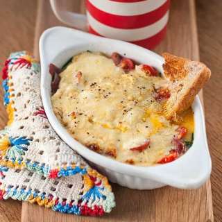 Cheesy Baked Eggs