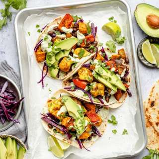 Sheet Pan Roasted Veggie Tacos