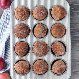 Whole Wheat Apple Cider Donut Muffins