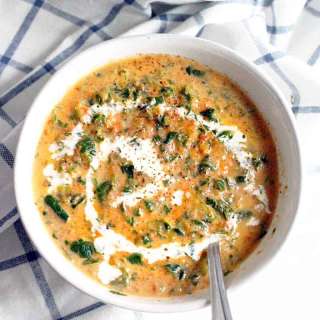 Creamy Tomato and Spinach Soup