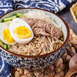 Mul Naeng-Myeon (Buckwheat Noodles in Chilled Broth)