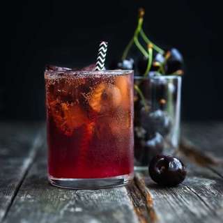 Cocktail Friday: Black Cherry Bourbon Cola Smash