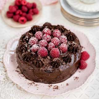 Vegan Chocolate Cake with Avocado Frosting