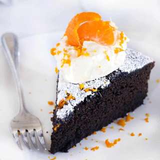 Spicy Gingerbread Cake with Orange Mascarpone Cream