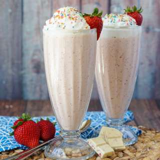 Strawberry White Chocolate Milkshake