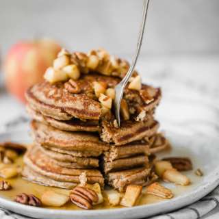 Healthy Apple Pancakes (made right in the blender!)