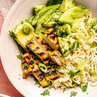 Grilled Turmeric Lime Chicken Bowls