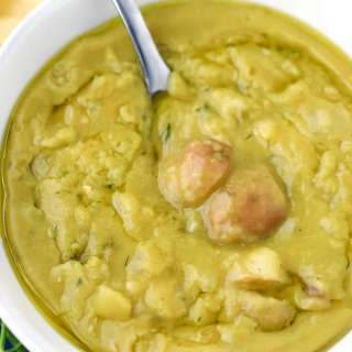Vegetarian Split Pea Soup with Potatoes