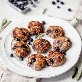 Maple Blueberry Turkey Sausage Breakfast Patties