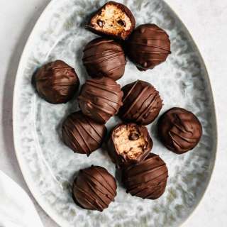 Tahini Chocolate Chip Cookie Dough Bites