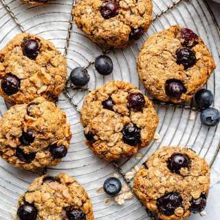 Nutrition-Rich Omega 3 Blueberry Breakfast Cookies (gluten free + vegan)