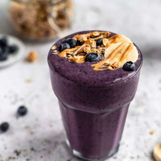 Peanut Butter Blueberry Banana Smoothie