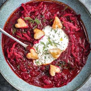 Vegetarian Borscht (Beetroot Soup)