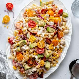 Grilled Chicken Bacon Ranch Pasta Salad