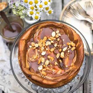 Nutella & salted caramel cheesecake