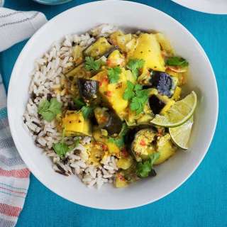 Eggplant and Potato Curry